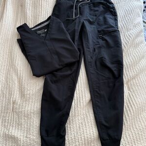 Fabletics Black Scrub Set